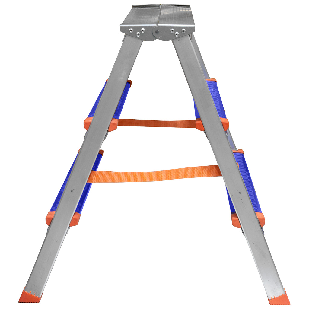 Стремянка Sarayli двухсторонняя, алюминиевая, 3 ступени