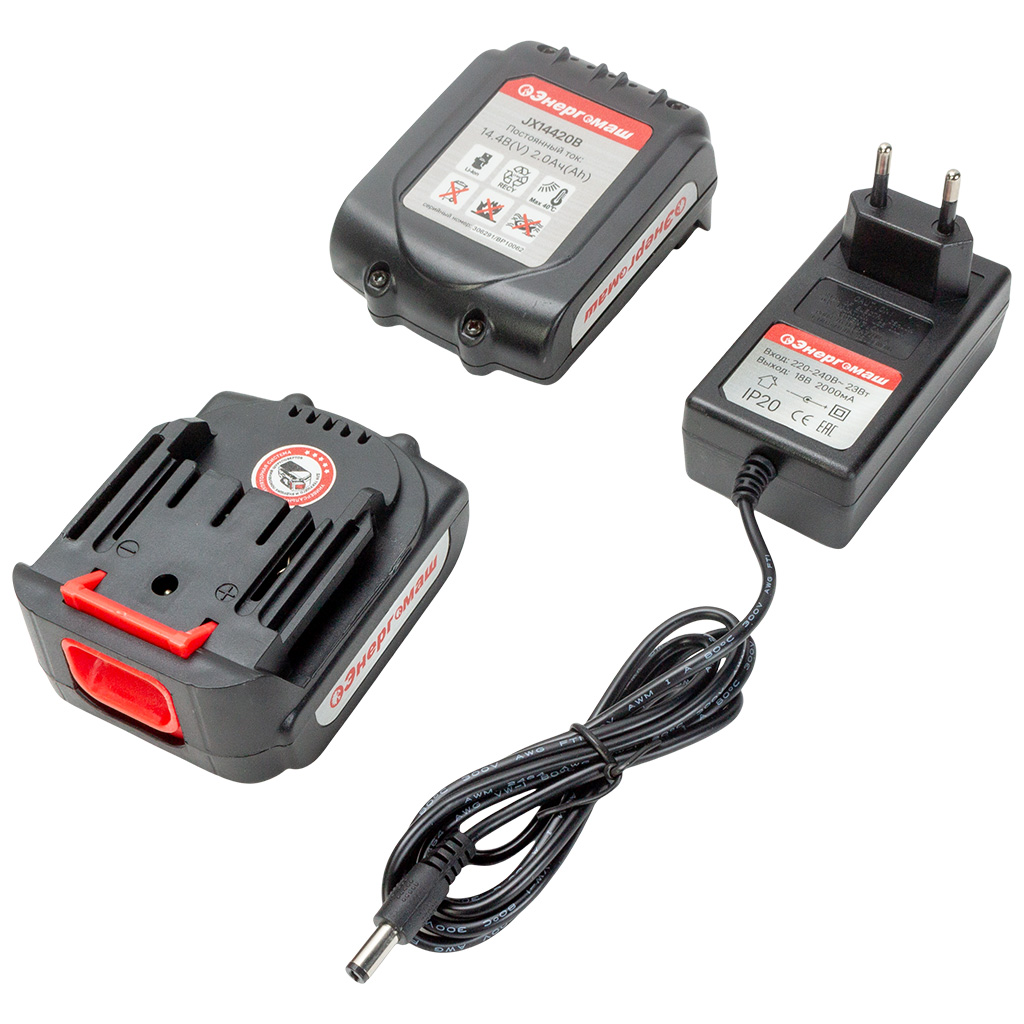 Дрель-шуруповерт аккумуляторная Энергомаш "Гарант" ДШ1-18Л, 14В