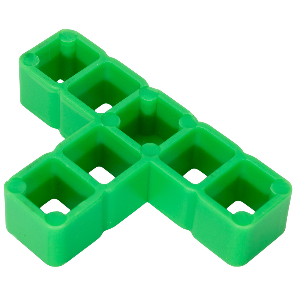 Фиксатор шва Decor для плитки, 12х12мм, Т-образный, 80шт/упак