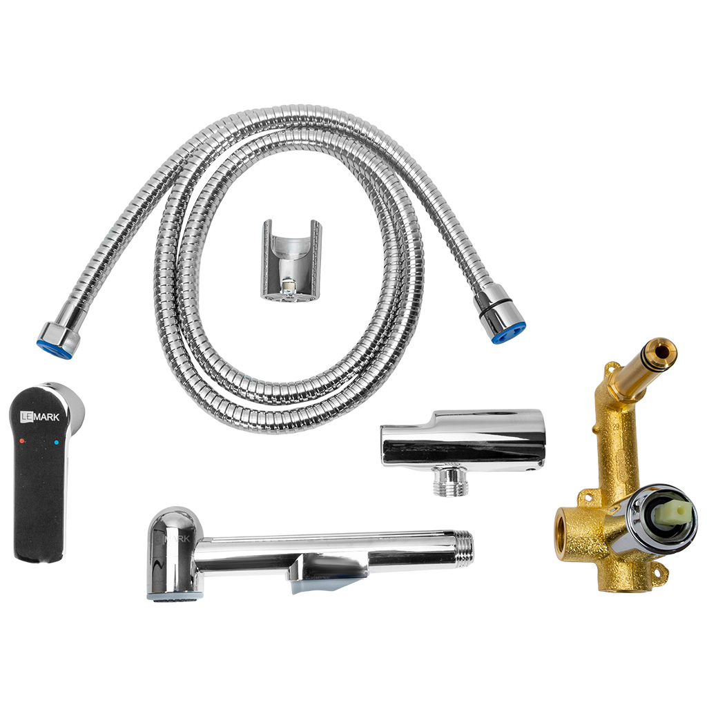 Смеситель Lemark Plus Grace LM1519C, с гигиеническим душем