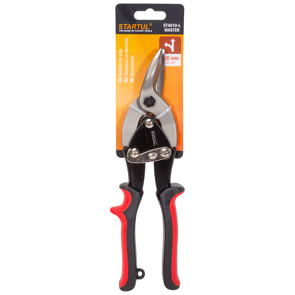 Ножницы по металлу Startul Master, левый рез, 250мм