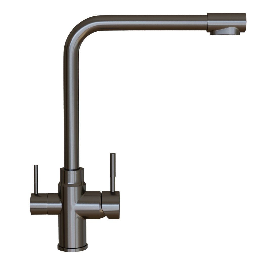 Смеситель Mixline MLSS-0320BL, для кухни, графит