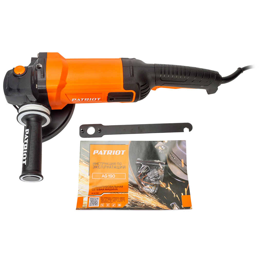 Углошлифовальная машина Patriot AG 190, d-180мм, 2000Вт