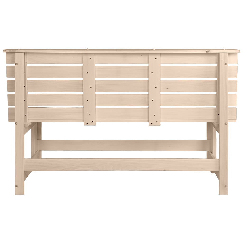 Скамья без подлокотников, липа, 1400мм х 870мм х 550мм