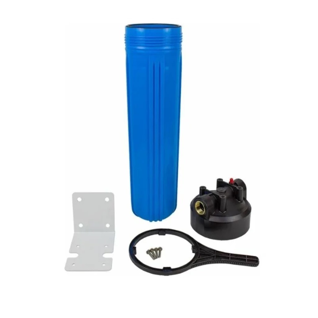 Магистральный фильтр для холодной воды Посейдон-1Р 20BB, внутренняя резьба 1", синий