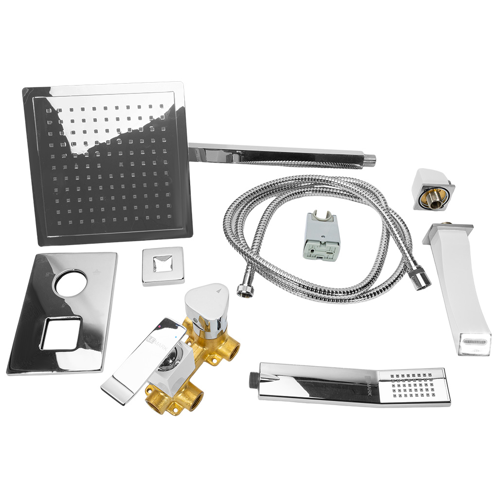 Смеситель Lemark Contest LM5822CW, для ванны и душа, встраиваемый