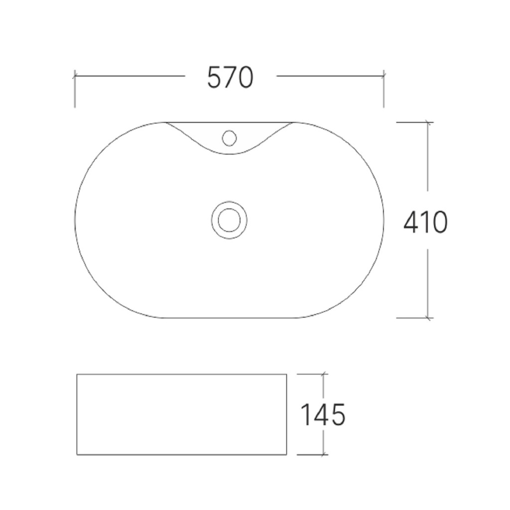 Умывальник накладной Eva Gold А483, овальный, белый