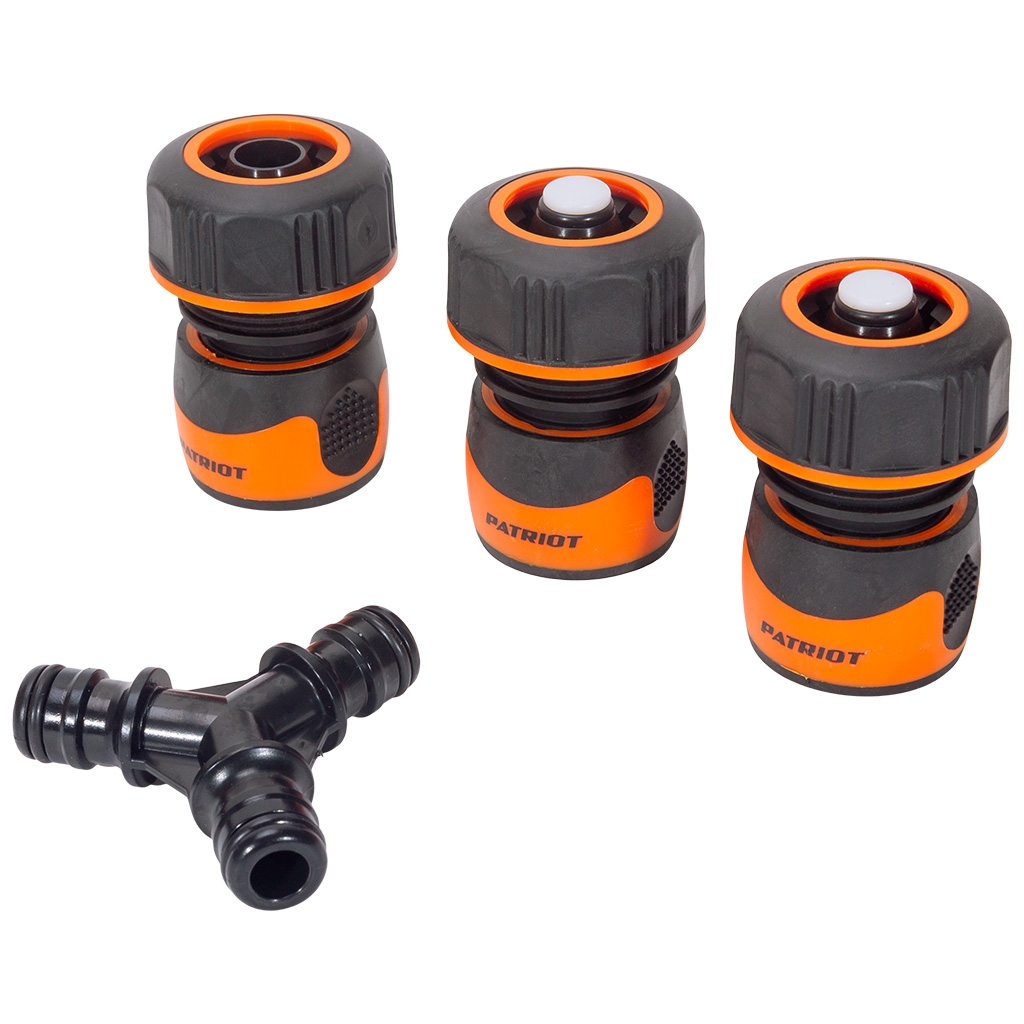 Набор поливочный Patriot SMP 34, тройник + 3 фитинга, 3/4"