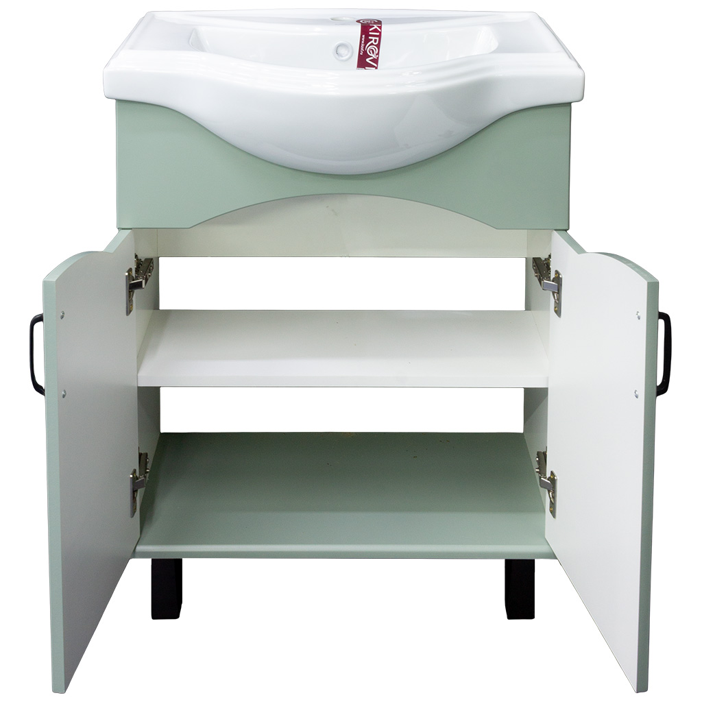 Тумба Марсель 65 с умывальником Классика 65, мята