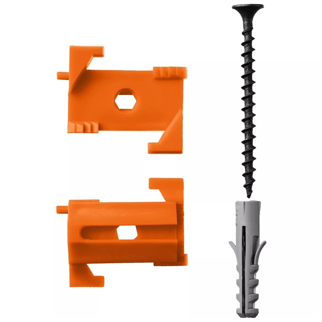 Крепления для маяков с саморезами и дюбелями, 25 шт/упак