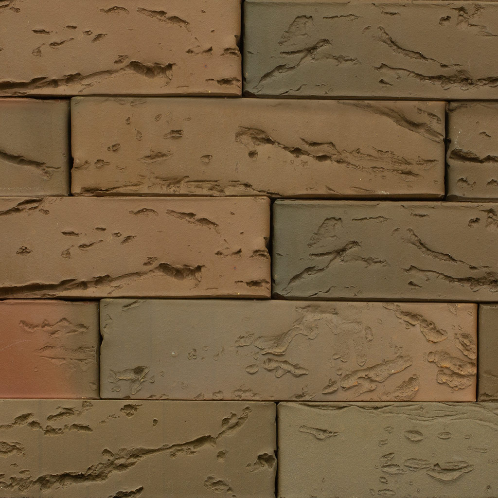 Кирпич лицевой керамический Браер, баварская кладка, "кора дуба", 1,0НФ, М150, (480шт, упаковка)