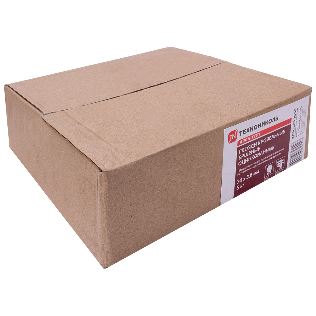 Гвоздь ершеный оцинкованный, 3.5 х 30мм, 5.0кг