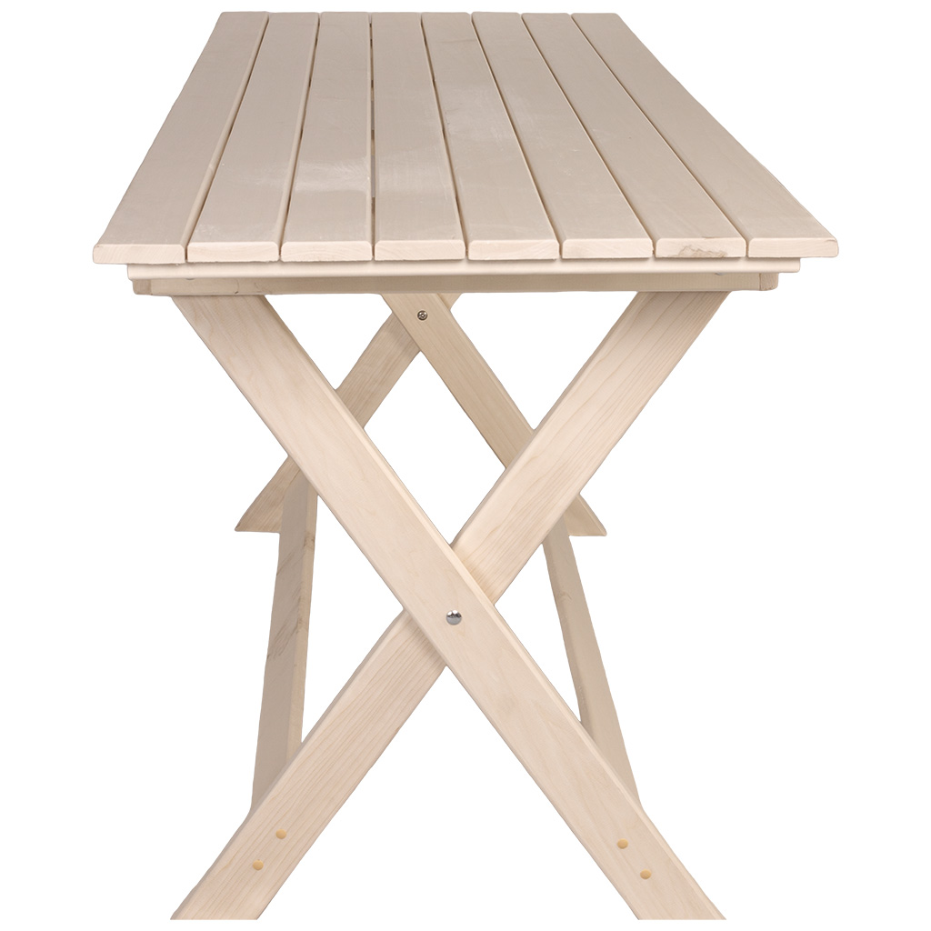 Стол раскладной, липа, 1600мм х 760мм х 600мм