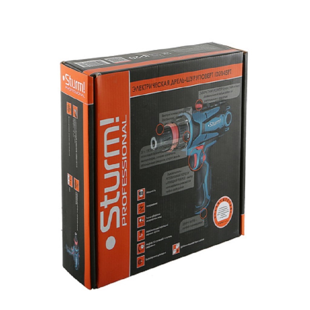 Дрель-шуруповерт сетевой Sturm! ID2145PT, 450Вт