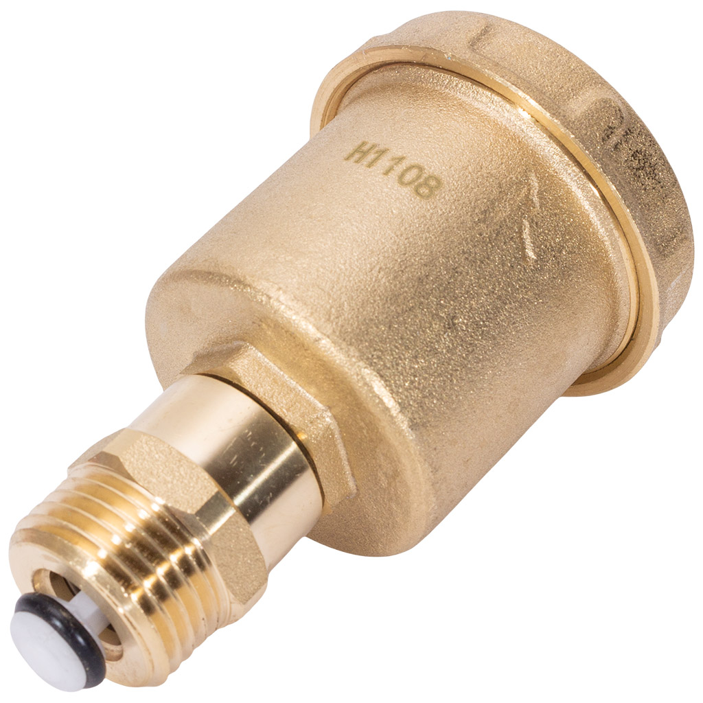 Воздухоотводчик прямой  Tim, с запорным клапаном, 1/2''