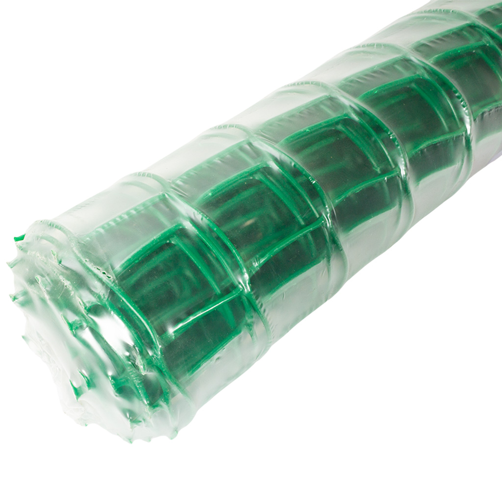 Сетка пластиковая для томатов Ф-60, ячейка 57х55мм, высота 1м, длина 5м, зеленый