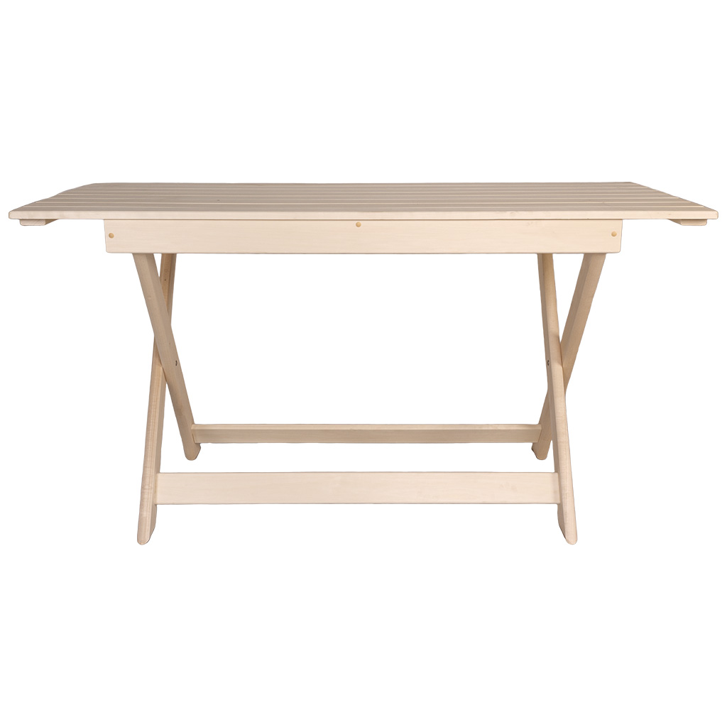 Стол раскладной, липа, 1400мм х 760мм х 600мм