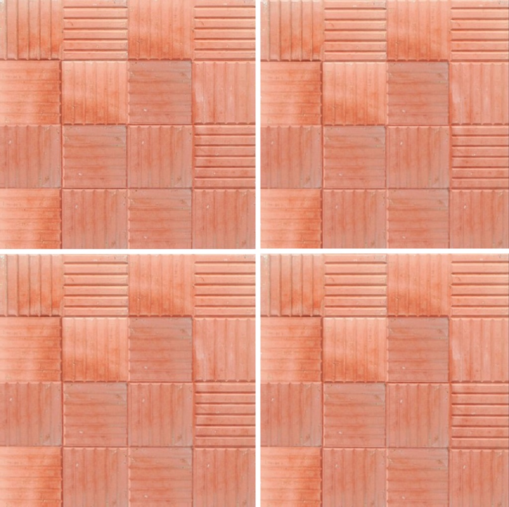 Плитка тротуарная "Паркет", 300х300мм,  красная