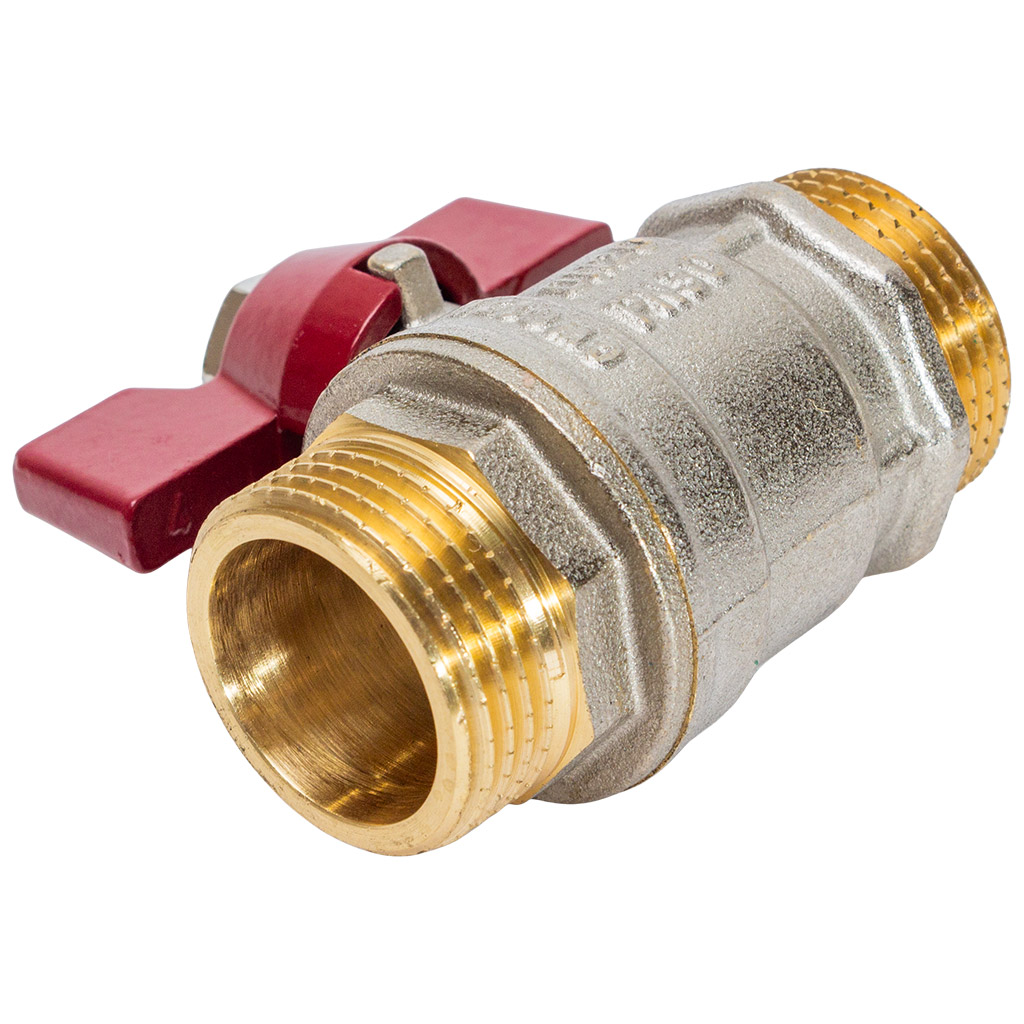 Кран шаровый для воды TIM, 3/4" ш-ш, бабочка