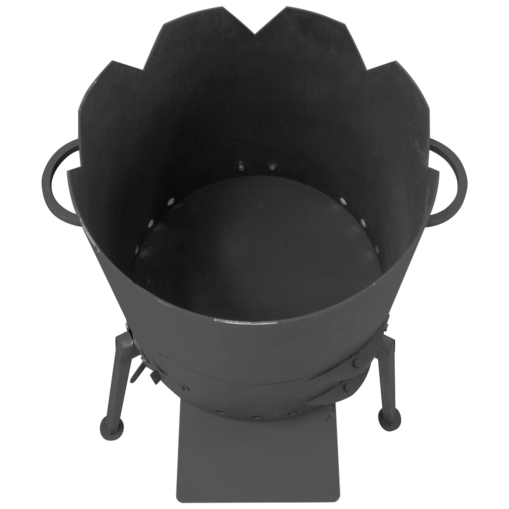 Печь-учаг Кайзер-12, с дверцей и языком, под казан 12л