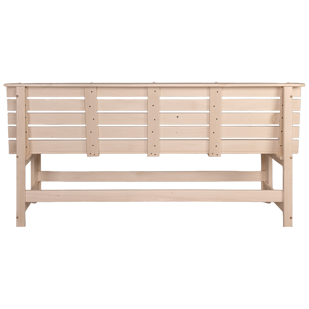 Скамья без подлокотников, липа, 1800мм х 870мм х 550мм