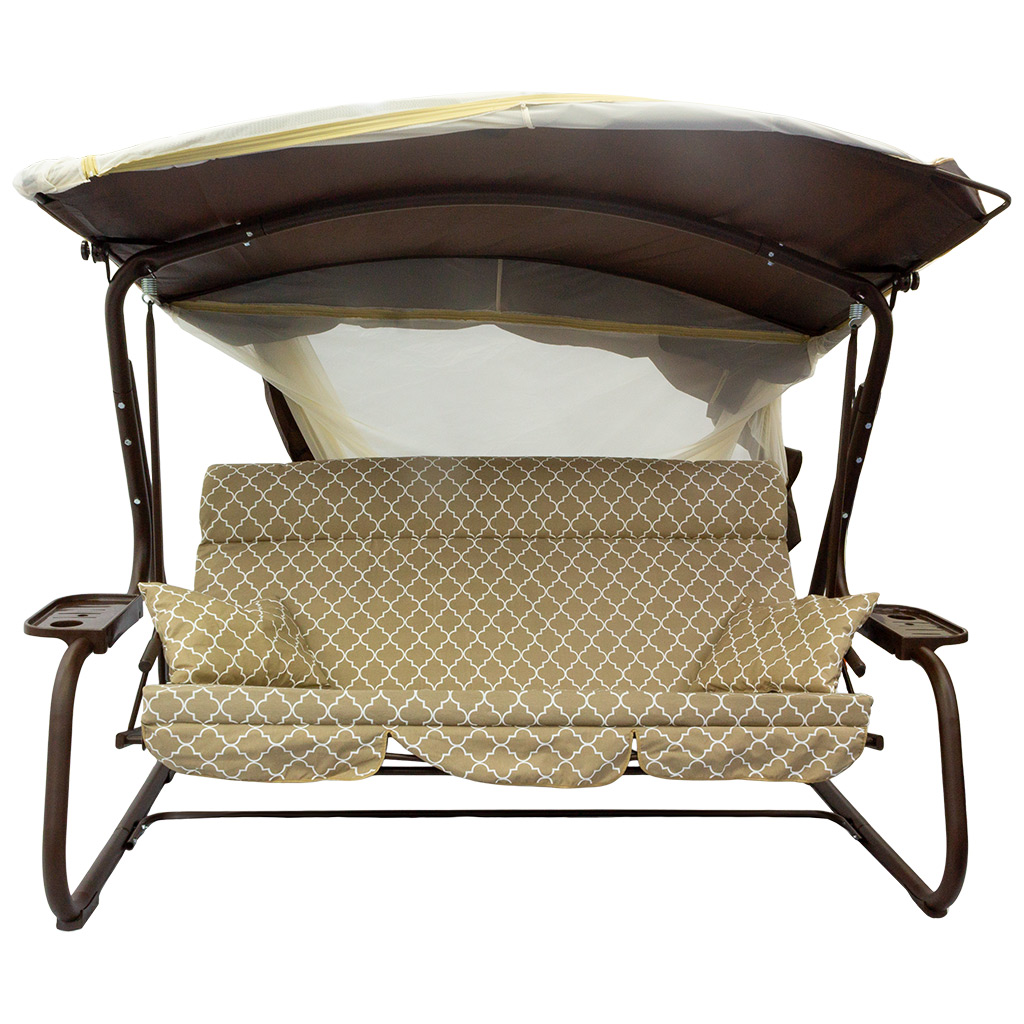 Качели садовые Olsa С1483 "Турин Премиум", 3-х местные, 2440х1440х1810мм