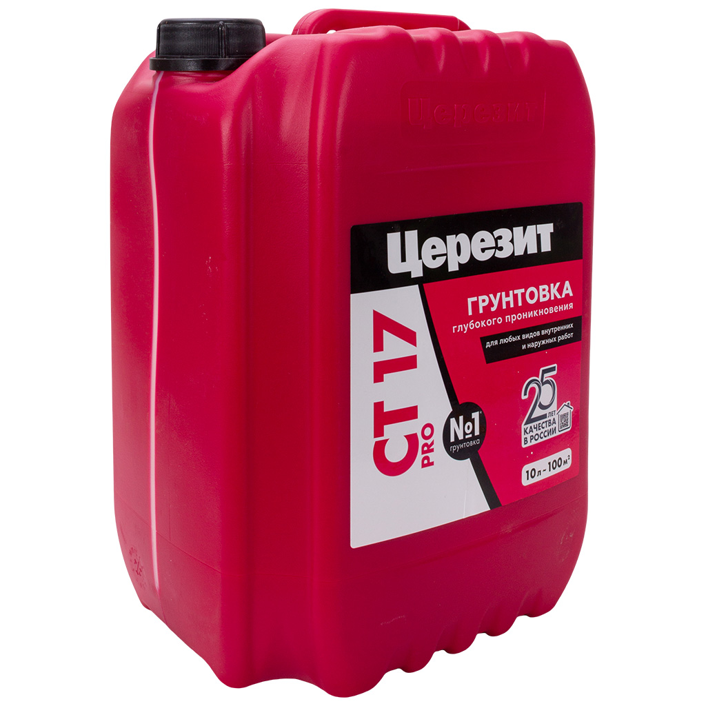 Грунтовка Ceresit СТ17 глубокого проникновения, 10л