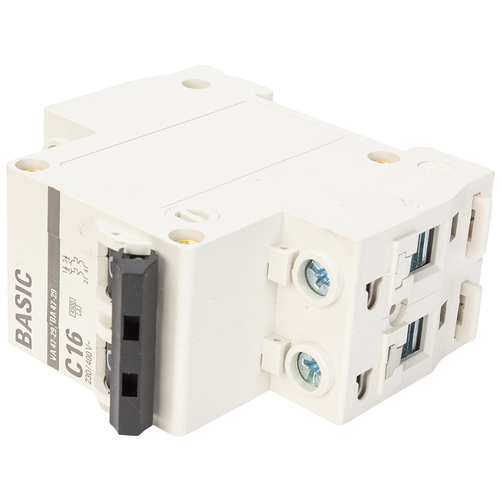 Выключатель автоматический ВА47-29 EKF, 2 полюсный, 16А С 4.5кА