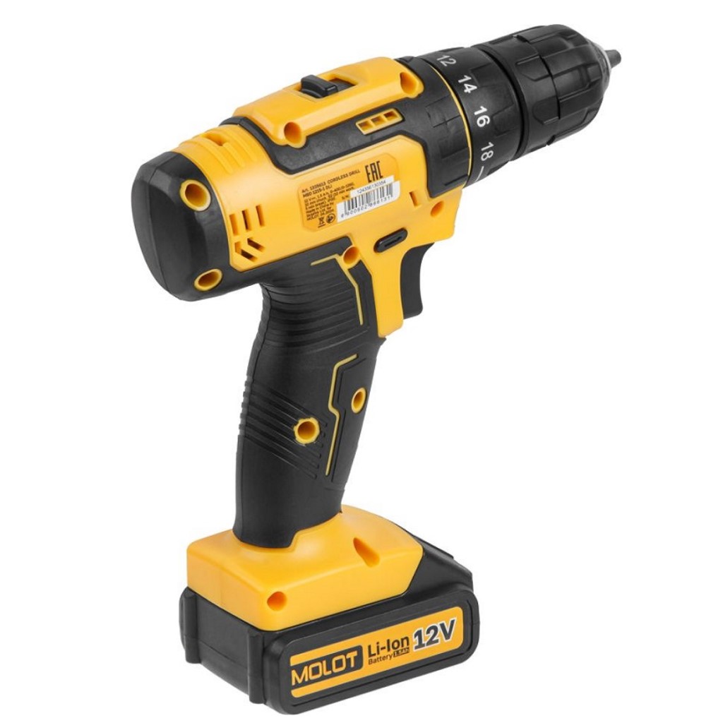 Дрель-шуруповерт аккумуляторная Мolot MBD 1215-1, 12В