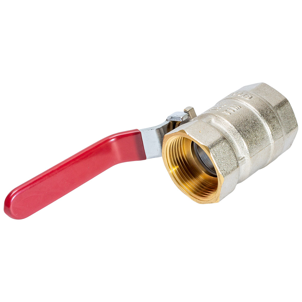 Кран шаровый для воды TIM, 1 1/4" г-г, рычаг