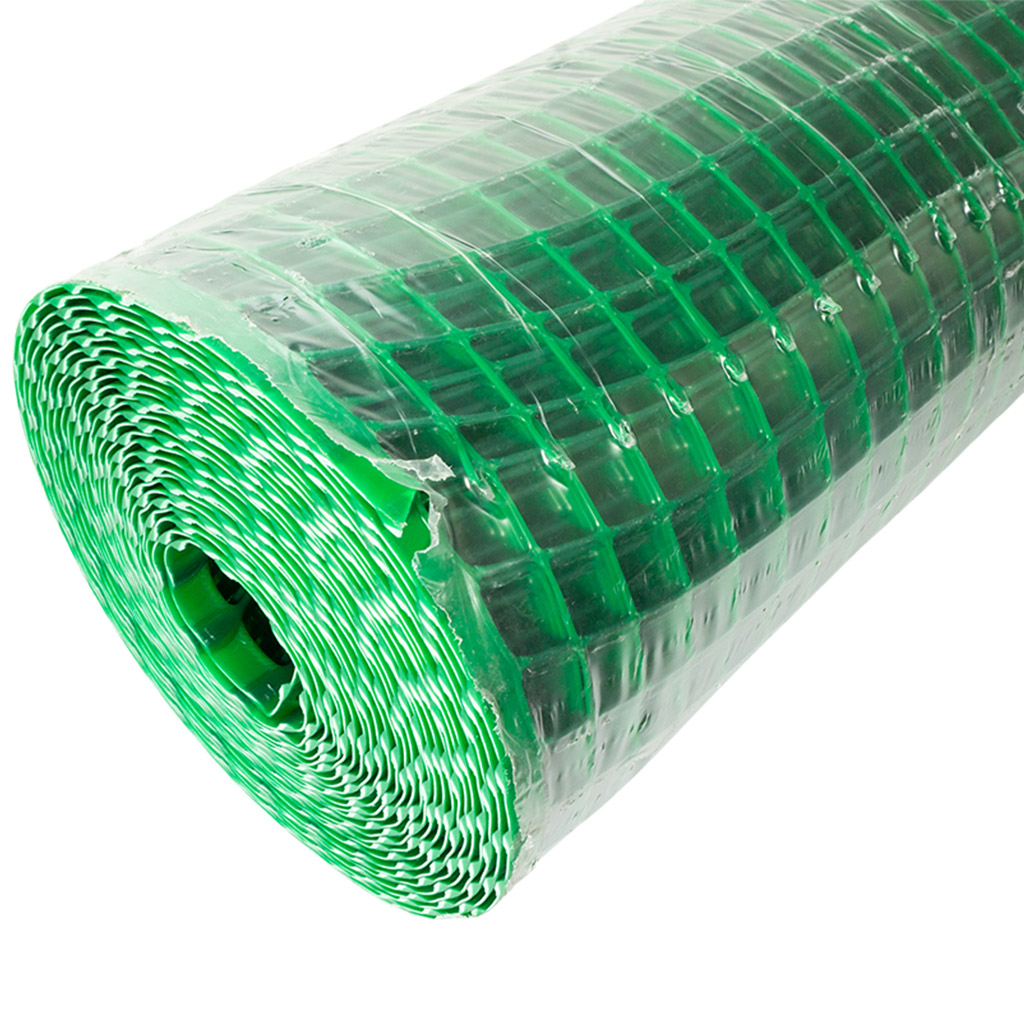 Сетка пластиковая для палисадника Ф-20, ячейка 20х20мм, высота 1м, длина 10м, хаки-зеленый