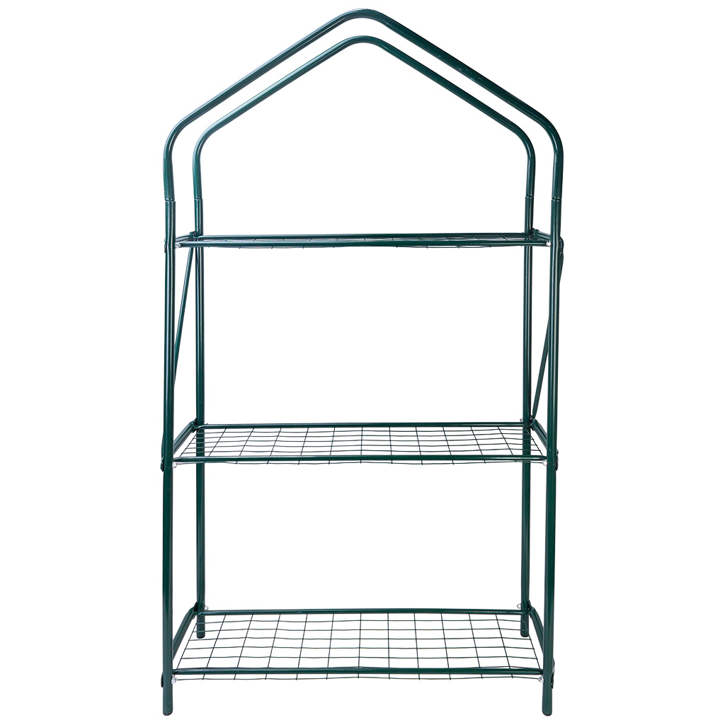 Парник-стеллаж 3 полки, 110х65х22см металлический каркас d=16мм, чехол плёнка