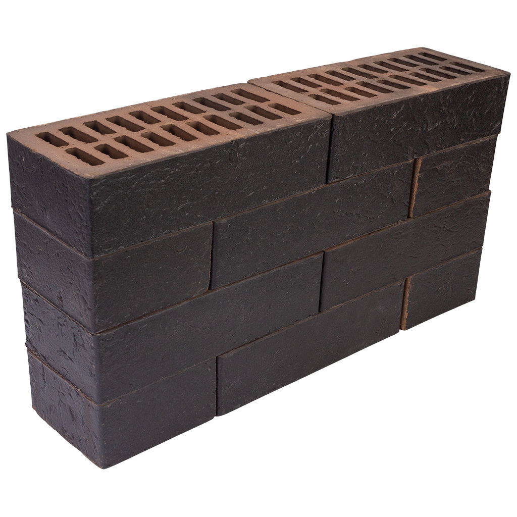 Кирпич лицевой керамический Красная Гвардия, Black Premium 1,0НФ, М175, (480шт, упаковка)