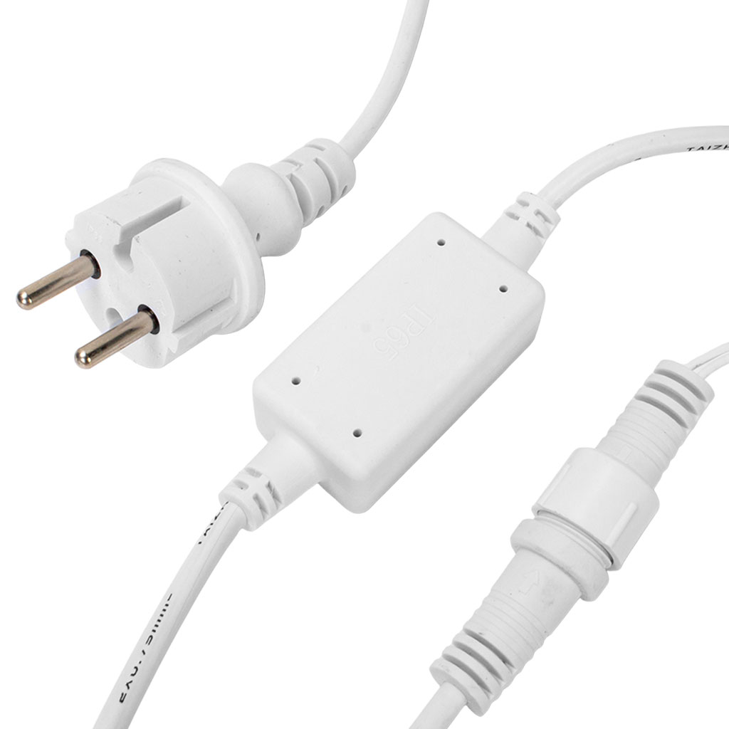 Гирлянда Бахрома, 50м, тонкий белый провод, теплый свет, уличная