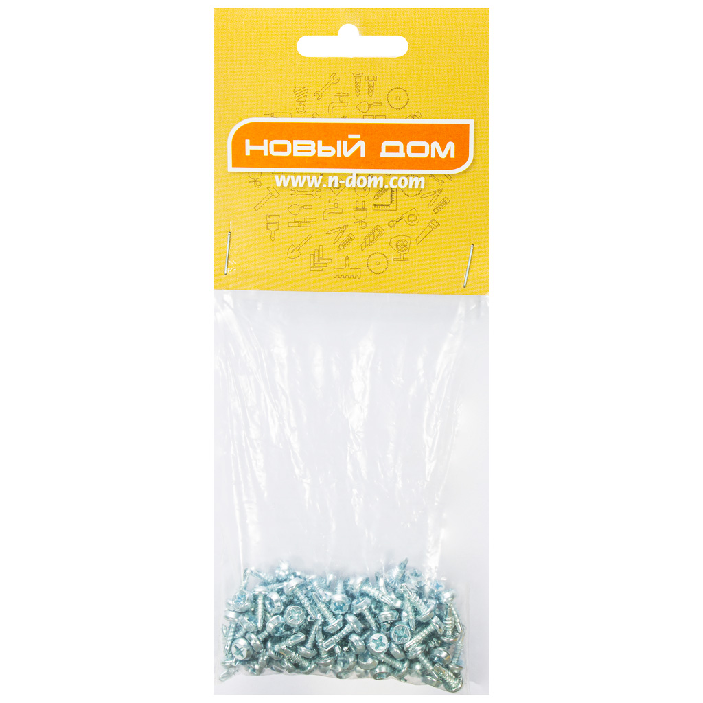 Саморез для металлического профиля 3.5 х 11, оцинкованный, сверло, пакет 100 шт/упак