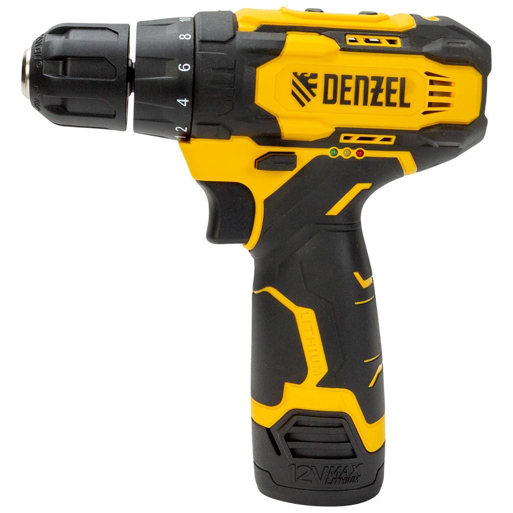 Дрель-шуруповерт аккум. 12В, Denzel CDQ-12