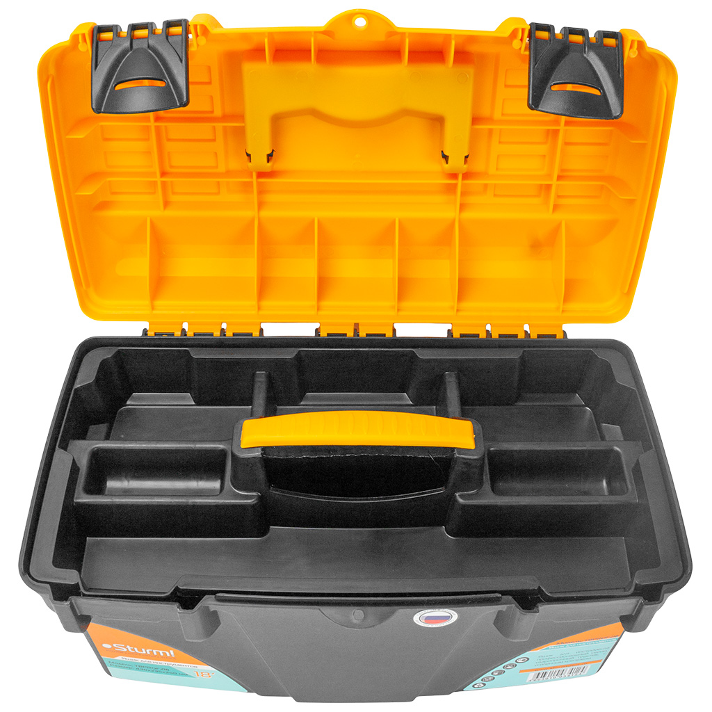 Ящик для инструментов Sturm!, пластиковый, 430х235х250мм
