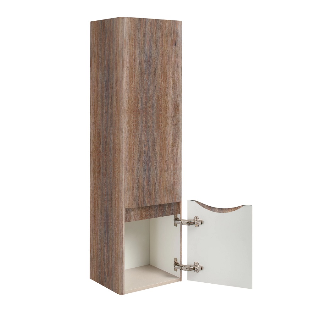 Шкаф-пенал Тоскана 35, темное дерево, подвесной, правый