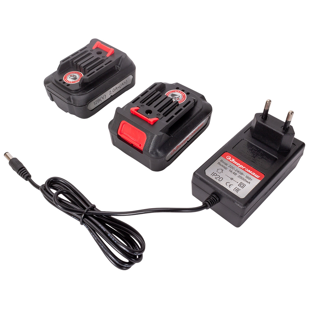 Дрель-шуруповерт аккумуляторная Энергомаш "Гарант" ДШ1-12Л, 12В