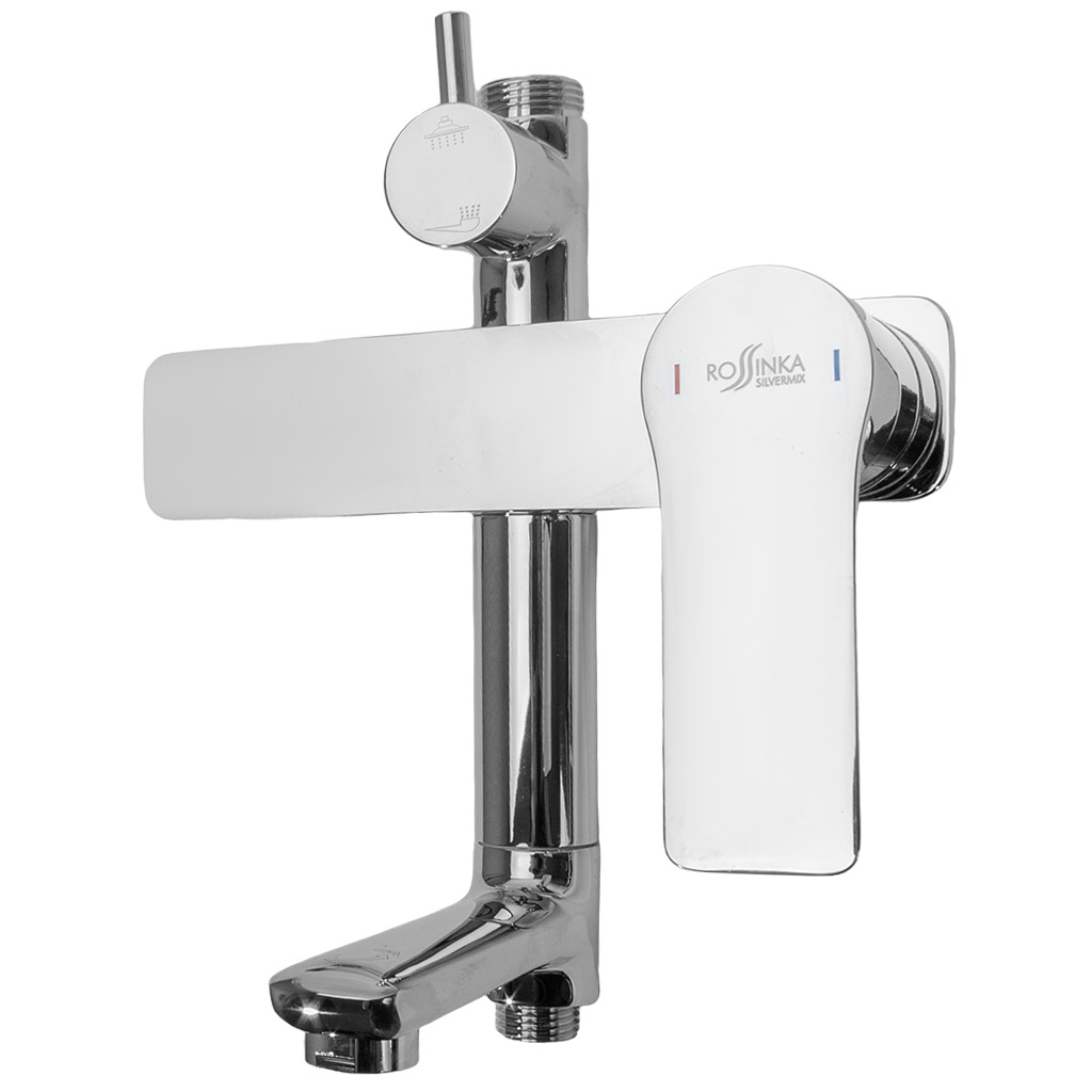 Смеситель Rossinka RS27-46, для ванны и душа с регулируемой высотой штанги