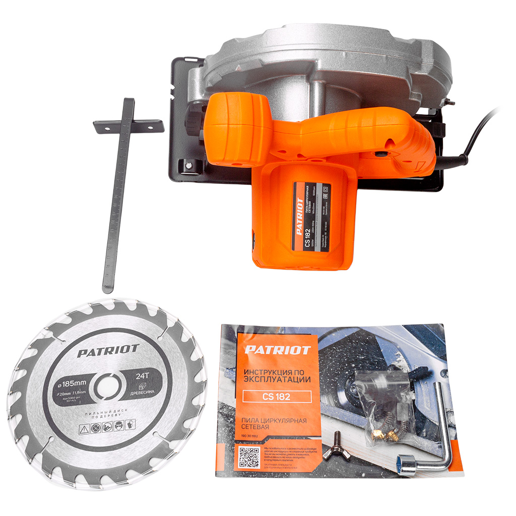 Пила циркулярная Patriot CS 182, 1200Вт