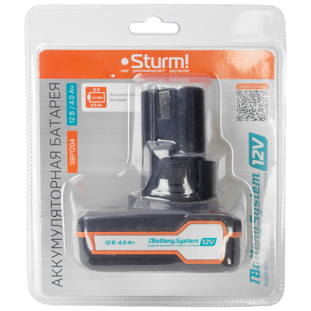Аккумулятор Sturm! SBP1204 1BatterySystem, 12В, 4А