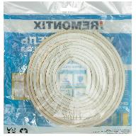 Лента уплотнительная Remontix Sila, D-профиль, 9мм х 10м, белая цены в Воронеже