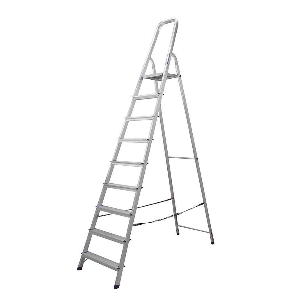 Стремянка Алюмет, алюминиевая, 9 ступеней