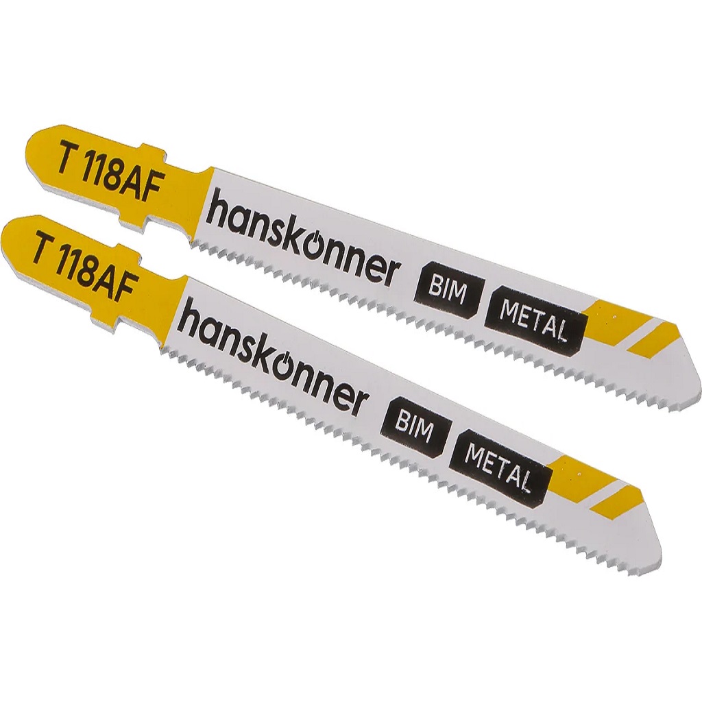 Пилки для лобзика Hanskonner, по металлу, 2шт