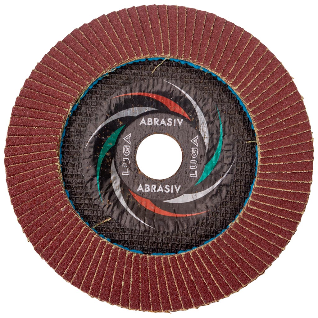 Круг шлифовальный лепестковый Луга, 150х22.2мм, Р100, торцевой