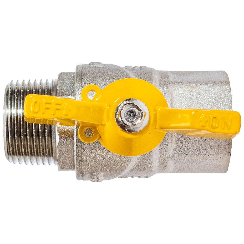 Кран газовый TIM, шаровый, 3/4'' г-ш, бабочка