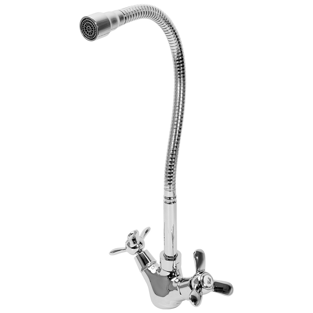 Смеситель для кухни Rossinka Q02-75, с гибким изливом