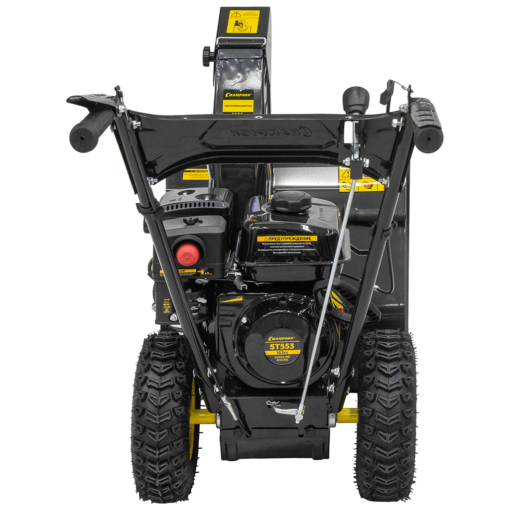 Снегоуборочная машина бензиновая Champion ST553, ручной старт