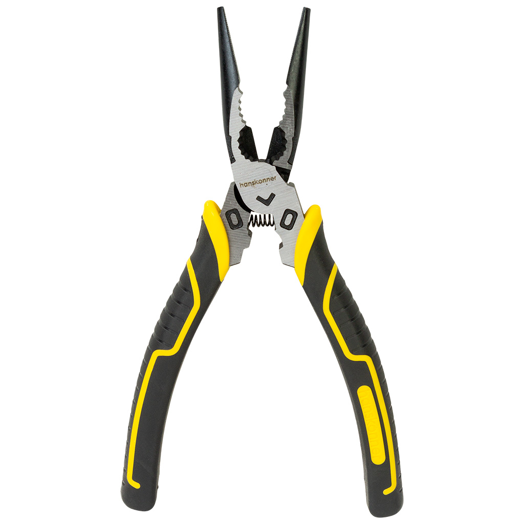 Длинногубцы Hanskonner, эксцентриковый шарнир, +30% к силе реза, 200мм